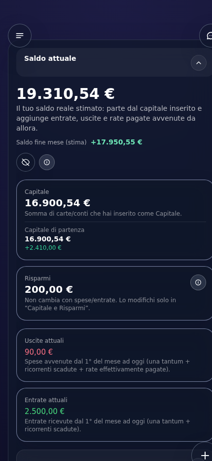 Dashboard Nexmy